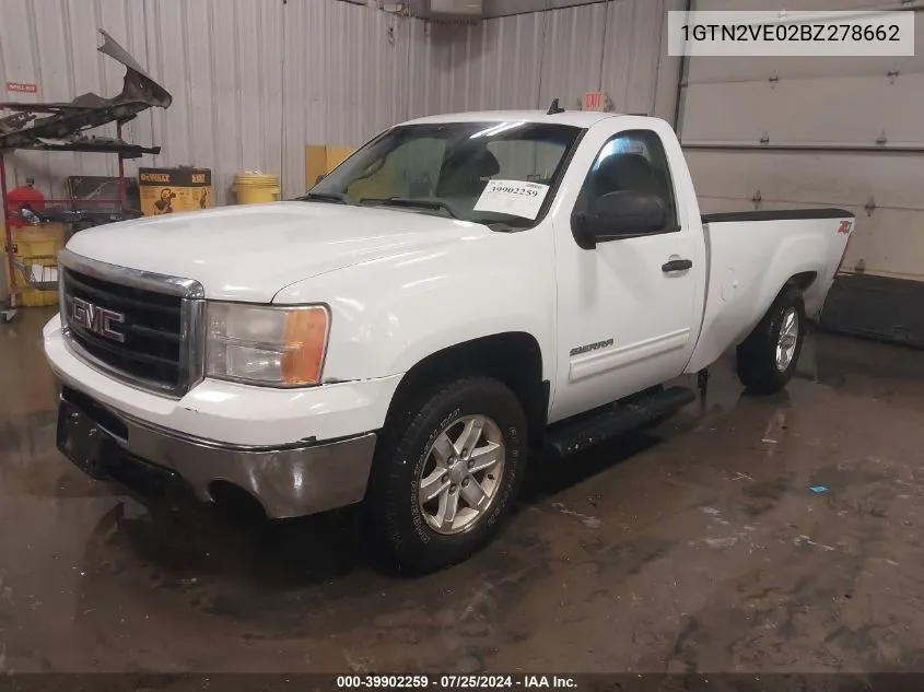 1GTN2VE02BZ278662 2011 GMC Sierra 1500 Sle