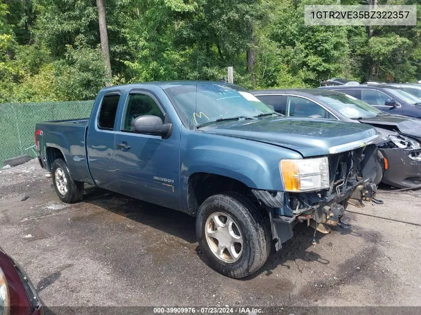 2011 GMC Sierra 1500 Sle VIN: 1GTR2VE35BZ322357 Lot: 39909976