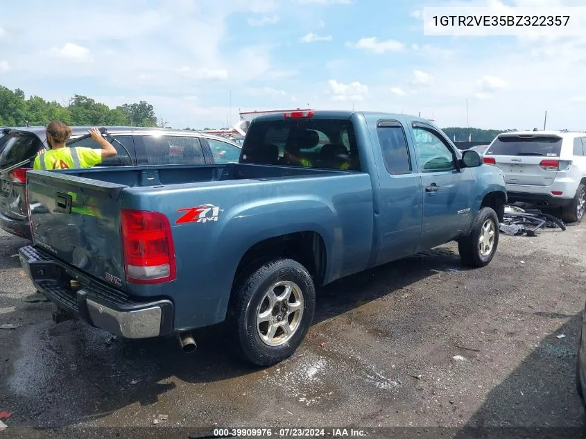 1GTR2VE35BZ322357 2011 GMC Sierra 1500 Sle