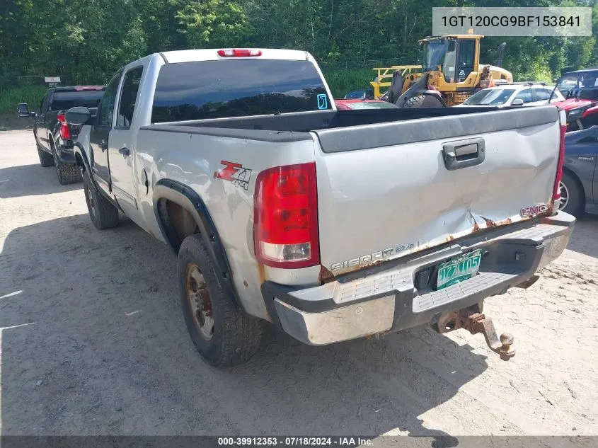 1GT120CG9BF153841 2011 GMC Sierra 2500Hd Sle