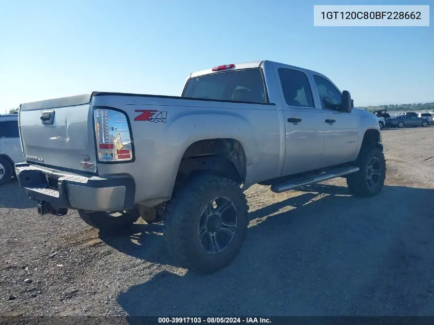 1GT120C80BF228662 2011 GMC Sierra 2500Hd Sle