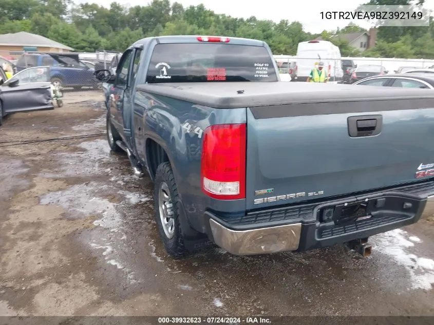 2011 GMC Sierra 1500 Sle VIN: 1GTR2VEA9BZ392149 Lot: 39932623