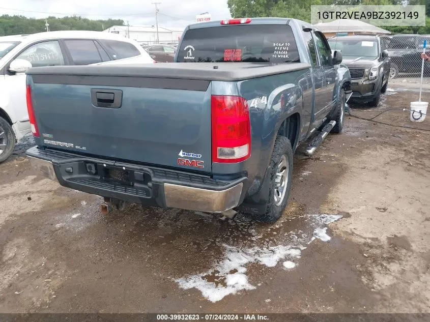 1GTR2VEA9BZ392149 2011 GMC Sierra 1500 Sle