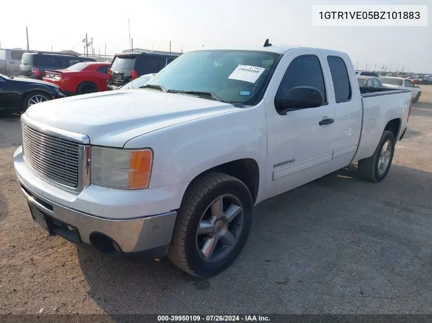 2011 GMC Sierra 1500 Sle VIN: 1GTR1VE05BZ101883 Lot: 39950109