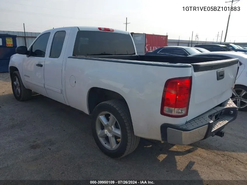 2011 GMC Sierra 1500 Sle VIN: 1GTR1VE05BZ101883 Lot: 39950109