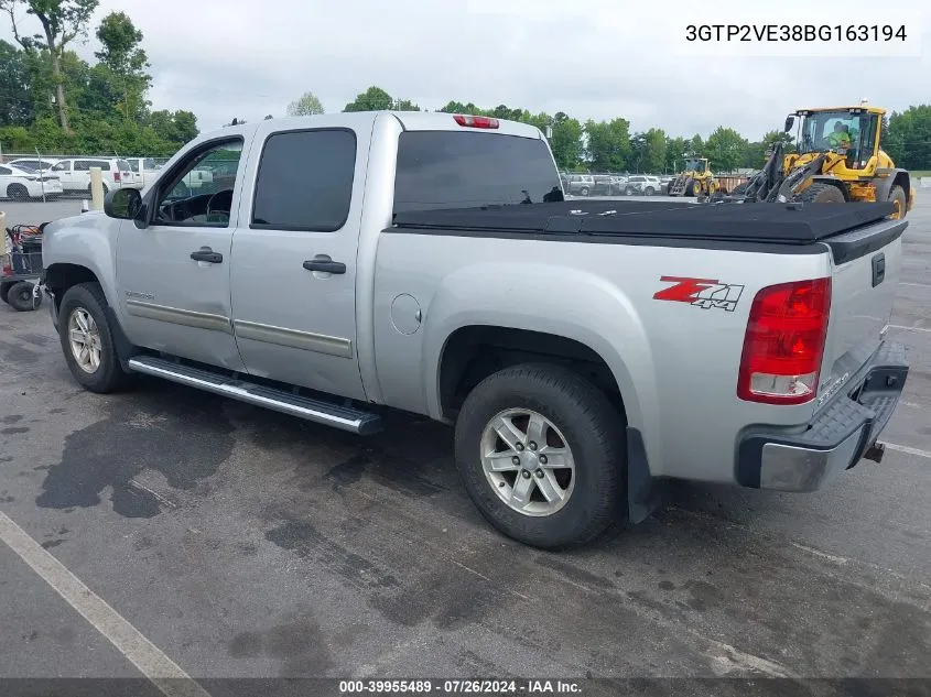 3GTP2VE38BG163194 2011 GMC Sierra 1500 Sle