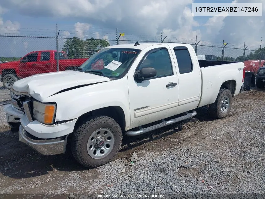 1GTR2VEAXBZ147246 2011 GMC Sierra 1500 Sle