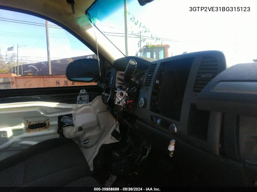 3GTP2VE31BG315123 2011 GMC Sierra 1500 Sle