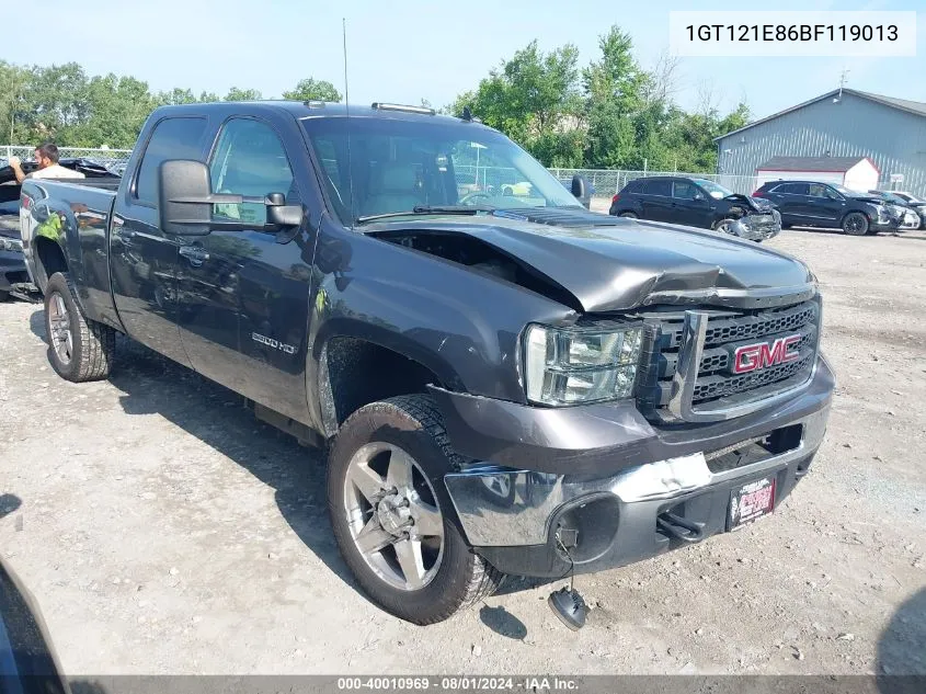 2011 GMC Sierra 2500Hd Slt VIN: 1GT121E86BF119013 Lot: 40010969