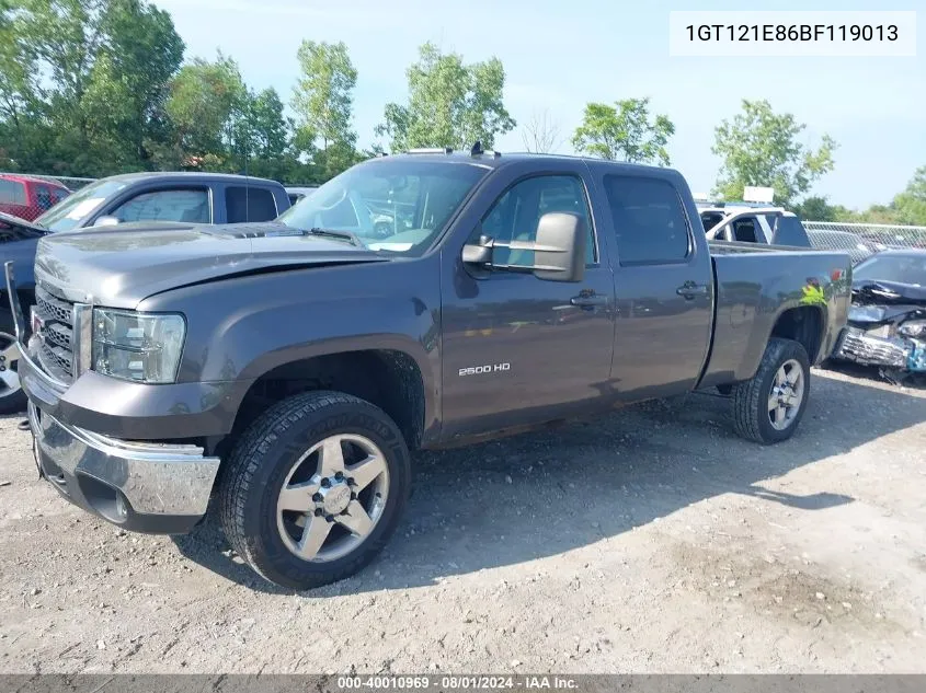 2011 GMC Sierra 2500Hd Slt VIN: 1GT121E86BF119013 Lot: 40010969