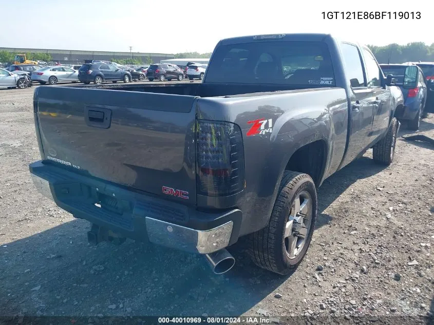 2011 GMC Sierra 2500Hd Slt VIN: 1GT121E86BF119013 Lot: 40010969