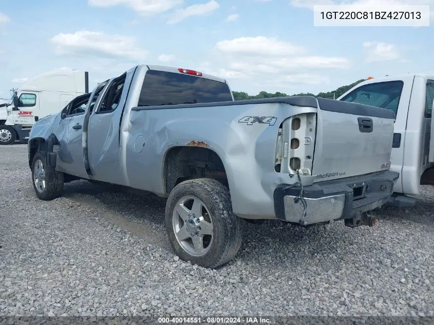 2011 GMC Sierra 2500Hd Sle VIN: 1GT220C81BZ427013 Lot: 40014551