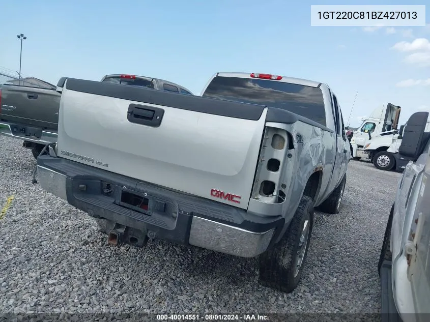 1GT220C81BZ427013 2011 GMC Sierra 2500Hd Sle