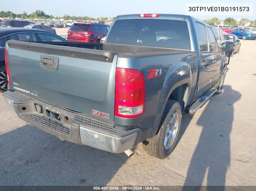 2011 GMC Sierra 1500 Sle VIN: 3GTP1VE01BG191573 Lot: 40015056