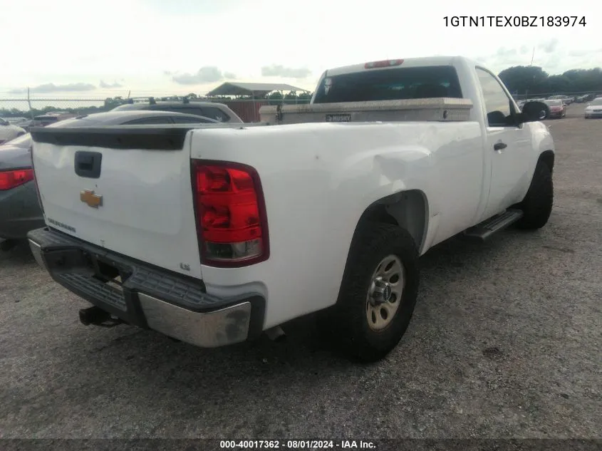 2011 GMC Sierra 1500 Work Truck VIN: 1GTN1TEX0BZ183974 Lot: 40017362