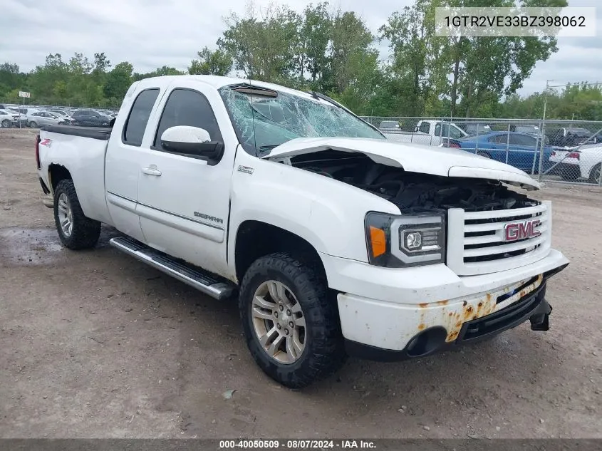 2011 GMC Sierra 1500 Sle VIN: 1GTR2VE33BZ398062 Lot: 40050509