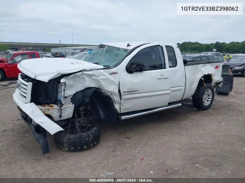 2011 GMC Sierra 1500 Sle VIN: 1GTR2VE33BZ398062 Lot: 40050509