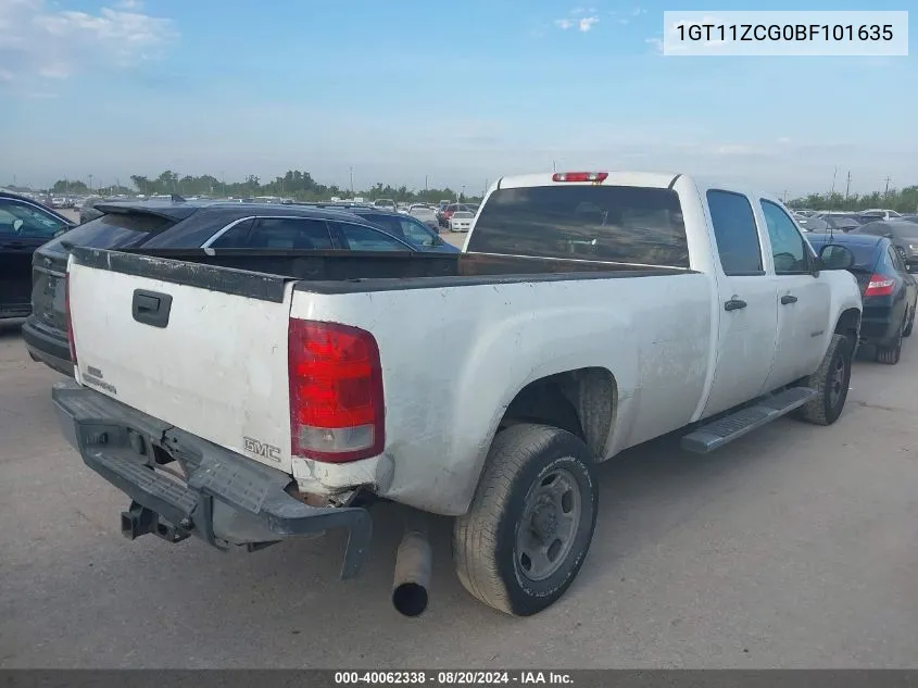 1GT11ZCG0BF101635 2011 GMC Sierra 2500Hd C2500 Heavy Duty