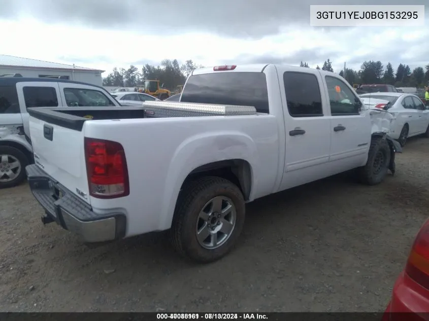 2011 GMC Sierra 1500 Hybrid 3Ha VIN: 3GTU1YEJ0BG153295 Lot: 40088161