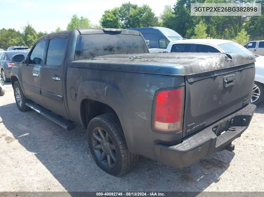 2011 GMC Sierra 1500 Denali VIN: 3GTP2XE26BG382898 Lot: 40092749