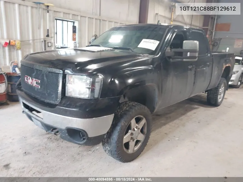 2011 GMC Sierra 2500Hd Slt VIN: 1GT121C88BF129612 Lot: 40094595