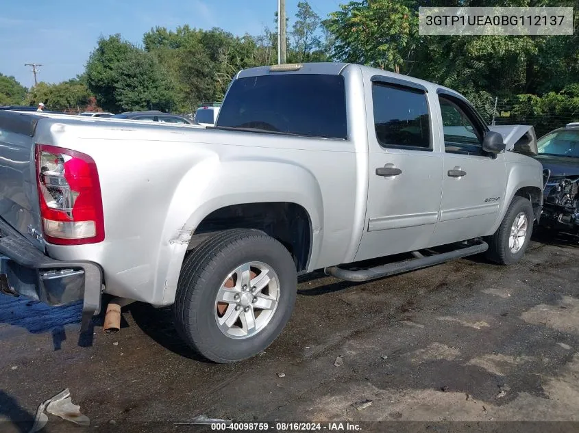 2011 GMC Sierra 1500 Sl VIN: 3GTP1UEA0BG112137 Lot: 40098759