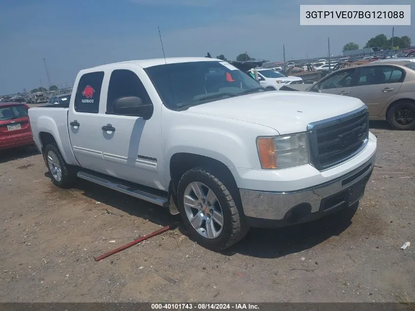 2011 GMC Sierra 1500 Sle VIN: 3GTP1VE07BG121088 Lot: 40101743