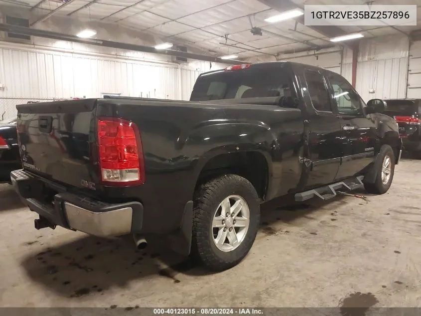 2011 GMC Sierra 1500 Sle VIN: 1GTR2VE35BZ257896 Lot: 40123015