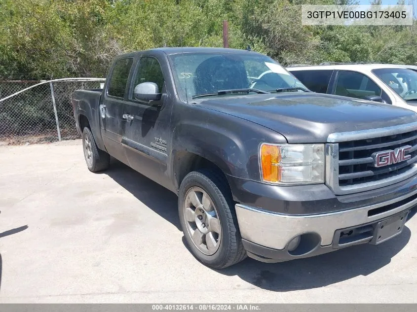 2011 GMC Sierra 1500 Sle VIN: 3GTP1VE00BG173405 Lot: 40132614