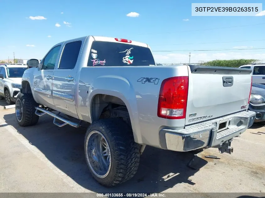 2011 GMC Sierra 1500 Sle VIN: 3GTP2VE39BG263515 Lot: 40133655