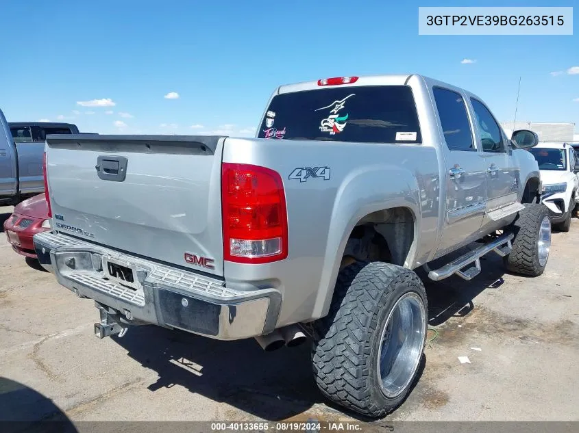 2011 GMC Sierra 1500 Sle VIN: 3GTP2VE39BG263515 Lot: 40133655