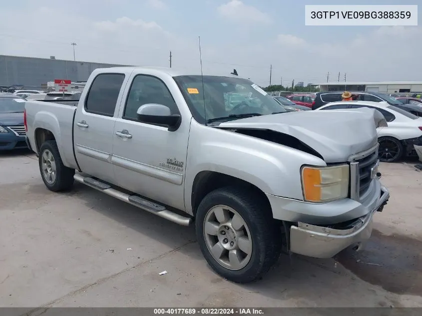 2011 GMC Sierra 1500 Sle VIN: 3GTP1VE09BG388359 Lot: 40177689