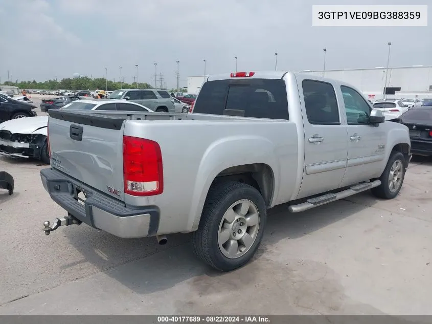 2011 GMC Sierra 1500 Sle VIN: 3GTP1VE09BG388359 Lot: 40177689