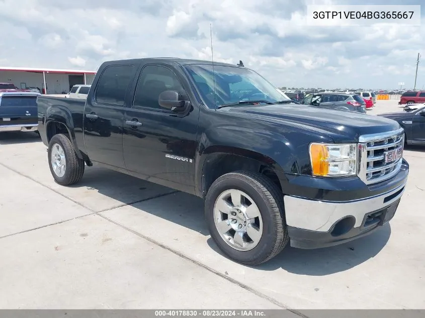 2011 GMC Sierra 1500 Sle VIN: 3GTP1VE04BG365667 Lot: 40178830