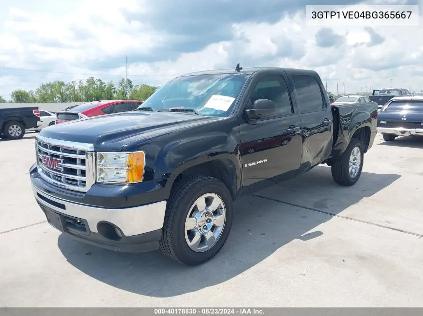 2011 GMC Sierra 1500 Sle VIN: 3GTP1VE04BG365667 Lot: 40178830