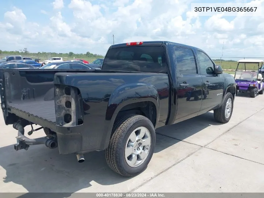 2011 GMC Sierra 1500 Sle VIN: 3GTP1VE04BG365667 Lot: 40178830