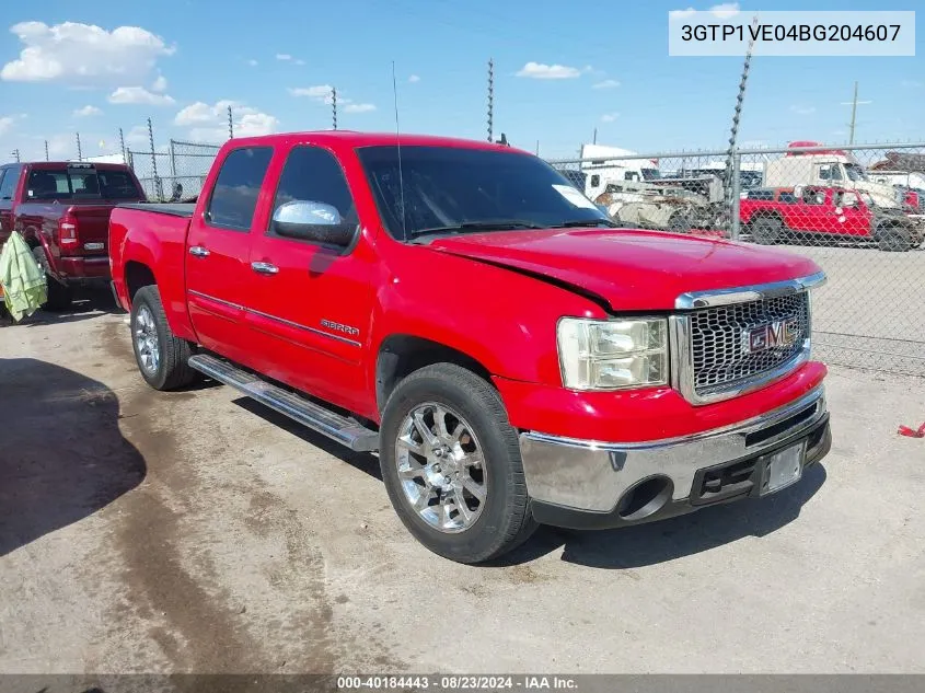 2011 GMC Sierra 1500 Sle VIN: 3GTP1VE04BG204607 Lot: 40184443