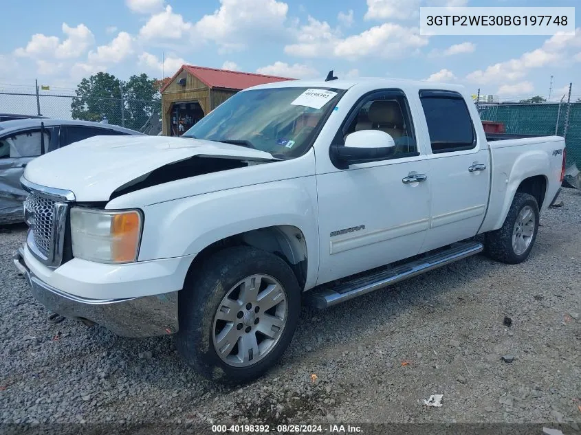 2011 GMC Sierra 1500 Slt VIN: 3GTP2WE30BG197748 Lot: 40198392