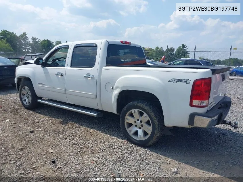 2011 GMC Sierra 1500 Slt VIN: 3GTP2WE30BG197748 Lot: 40198392