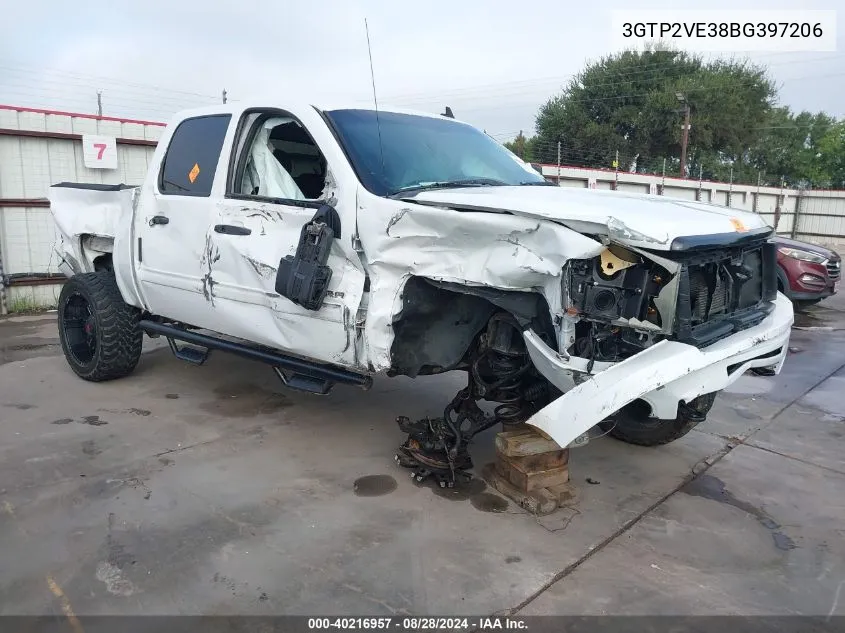 3GTP2VE38BG397206 2011 GMC Sierra 1500 Sle