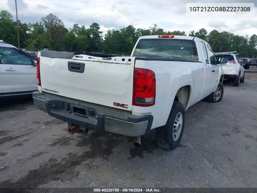 2011 GMC Sierra 2500Hd Work Truck VIN: 1GT21ZCG8BZ227308 Lot: 40220758