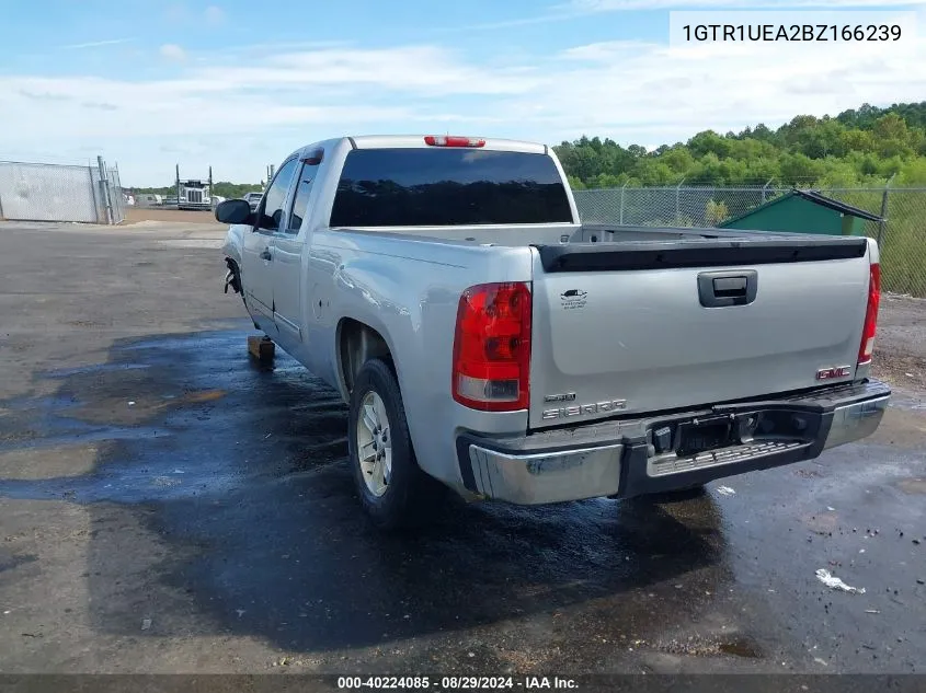 2011 GMC Sierra 1500 Sl VIN: 1GTR1UEA2BZ166239 Lot: 40224085