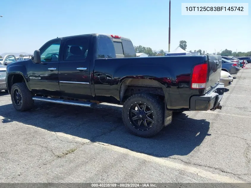 1GT125C83BF145742 2011 GMC Sierra 2500Hd Denali