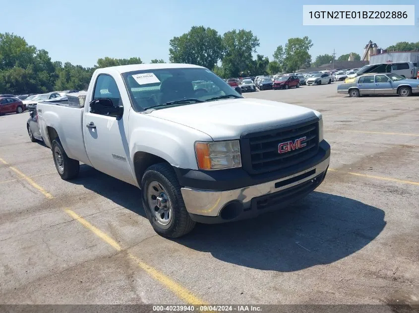 2011 GMC Sierra 1500 Work Truck VIN: 1GTN2TE01BZ202886 Lot: 40239940