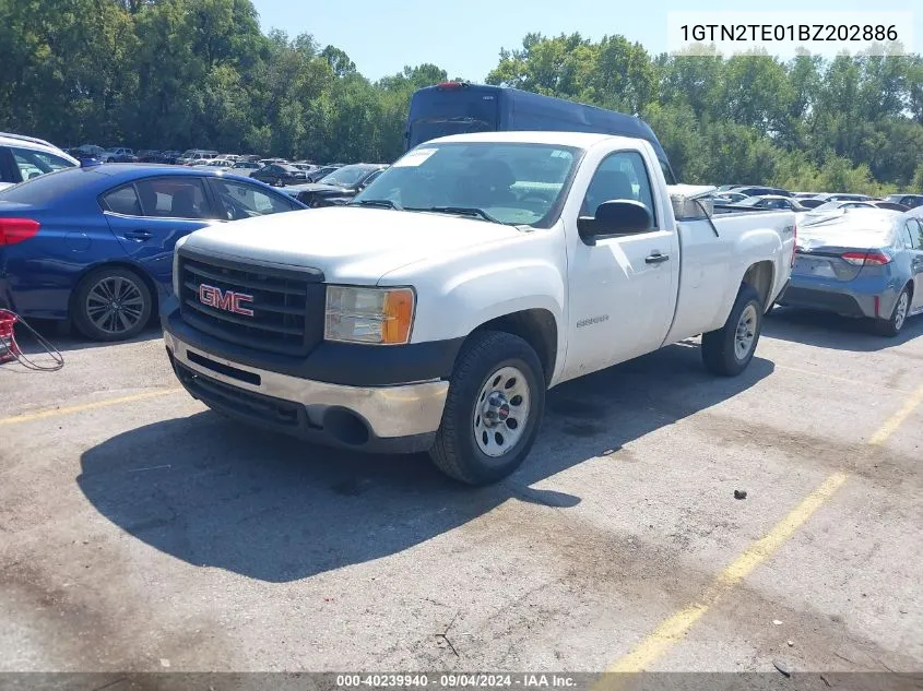 2011 GMC Sierra 1500 Work Truck VIN: 1GTN2TE01BZ202886 Lot: 40239940