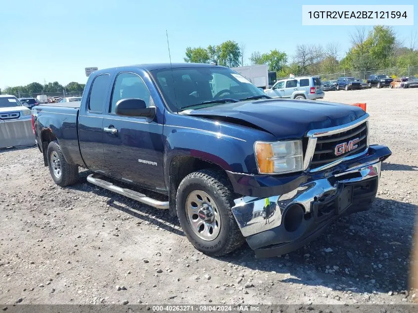 2011 GMC Sierra 1500 K1500 Sle VIN: 1GTR2VEA2BZ121594 Lot: 40263271