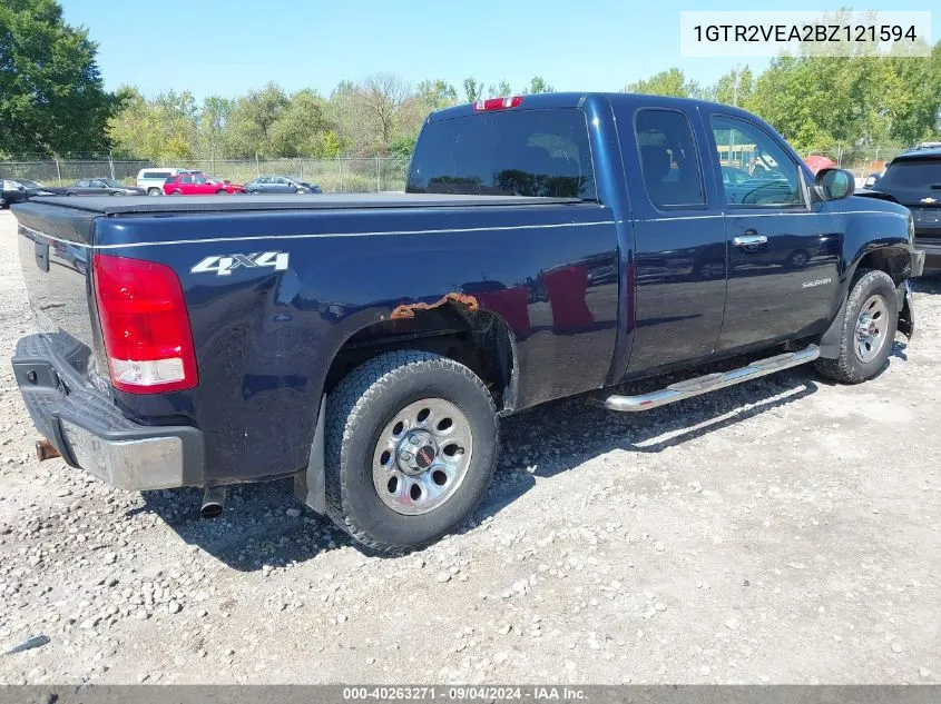 2011 GMC Sierra 1500 K1500 Sle VIN: 1GTR2VEA2BZ121594 Lot: 40263271