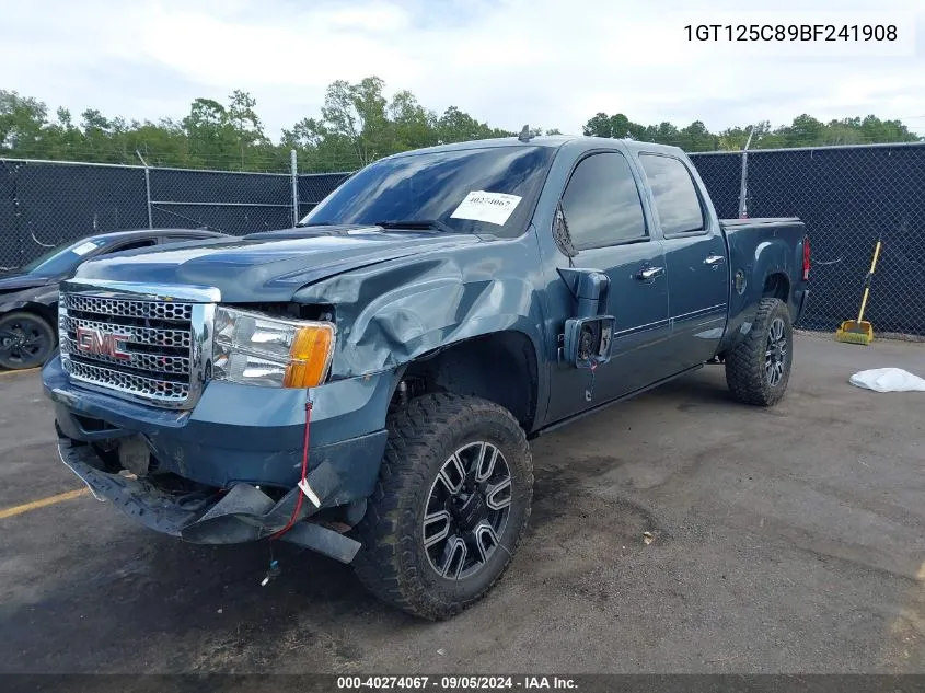 2011 GMC Sierra 2500Hd Denali VIN: 1GT125C89BF241908 Lot: 40274067