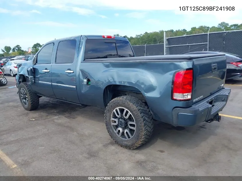 2011 GMC Sierra 2500Hd Denali VIN: 1GT125C89BF241908 Lot: 40274067