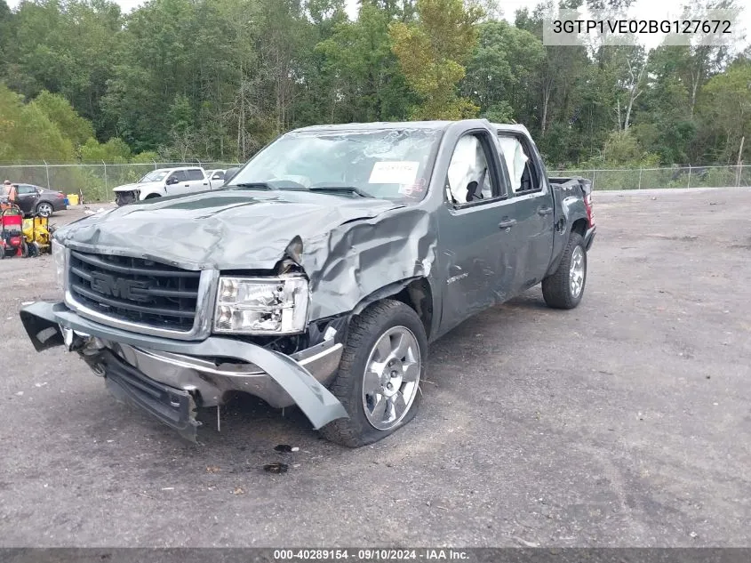 2011 GMC Sierra 1500 Sle VIN: 3GTP1VE02BG127672 Lot: 40289154